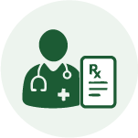 Doctor reviewing a prescription